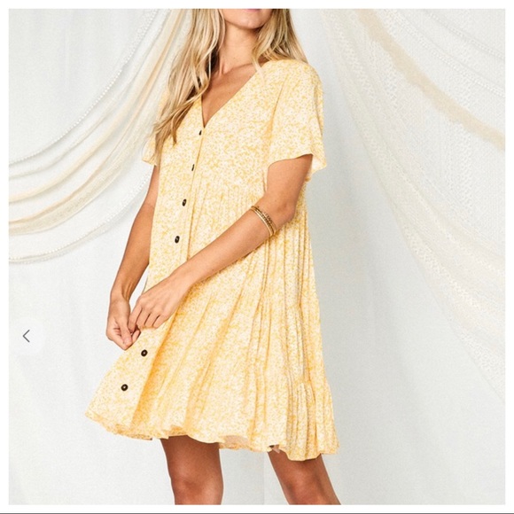 Emily Boho Trendy Floral Print Tiered Dress - Picture 3 of 6